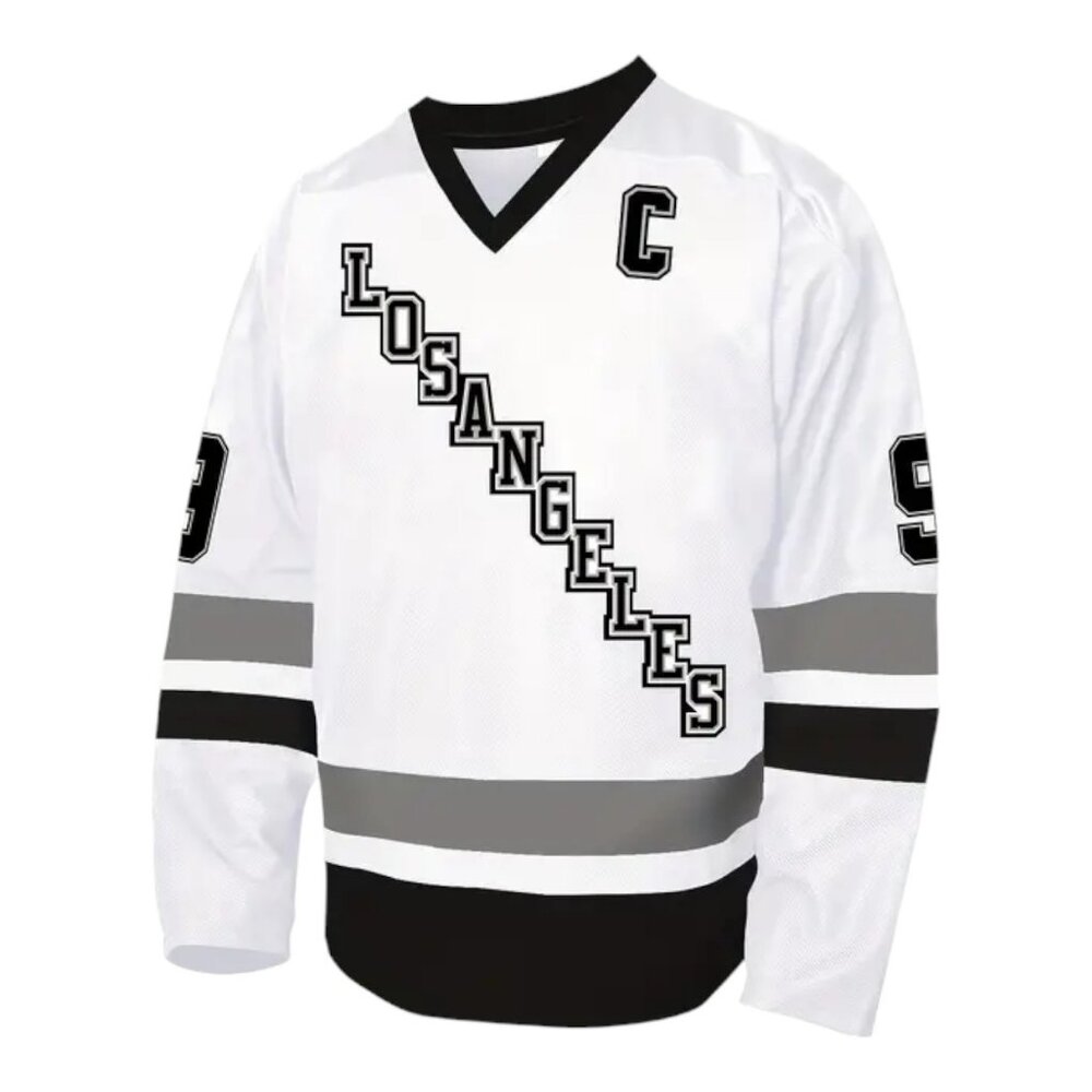 Los Angeles Kings Wayne Gretzky Stitched Hockey Jersey WHITE - Picture 2 of 5